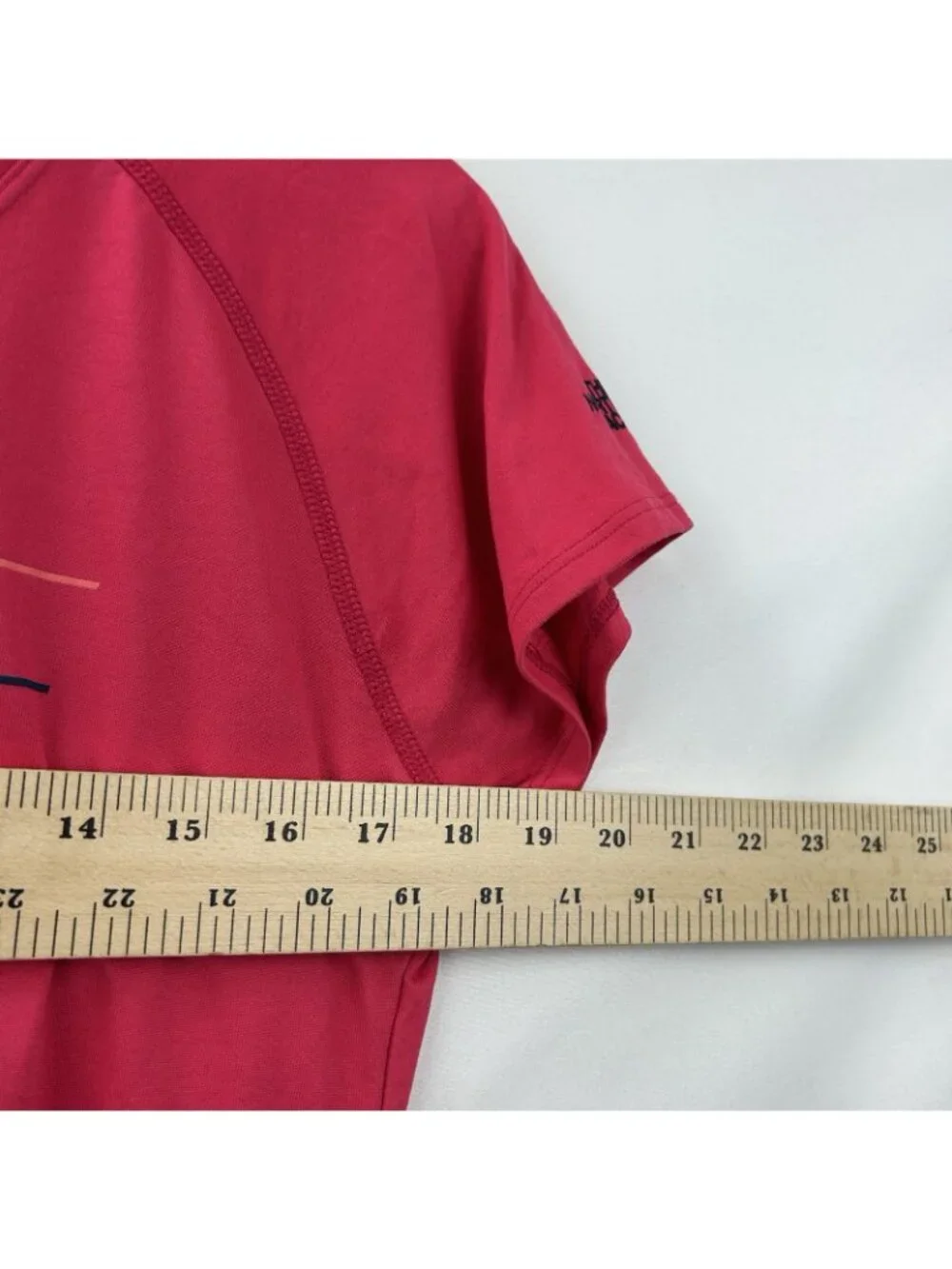 The North Face Women’s L Pink Abstract Logo Crew Neck Short Sleeve T-Shirt NWT - Picture 5 of 11